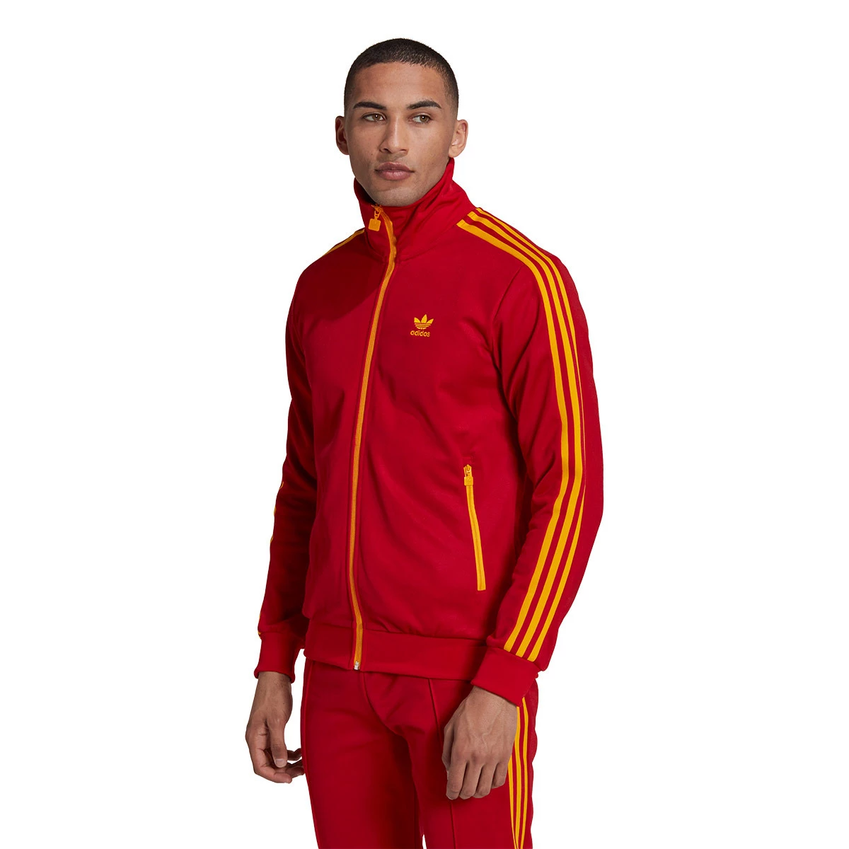 Adidas beckenbauer sweatshirt store red