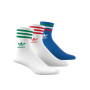 Clásicos Media Caña (3 Pares) Nations White-Bright Royal