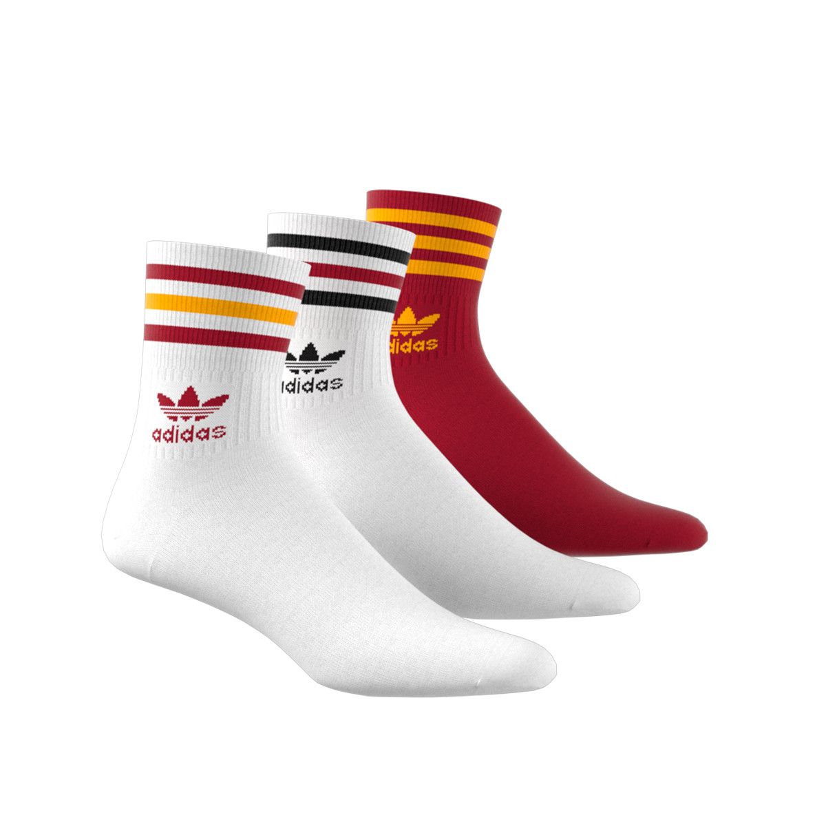 congestión Eléctrico Estimado Socks adidas Clásicos Media Caña (Pack de 3) Nations White-Power Red -  Fútbol Emotion