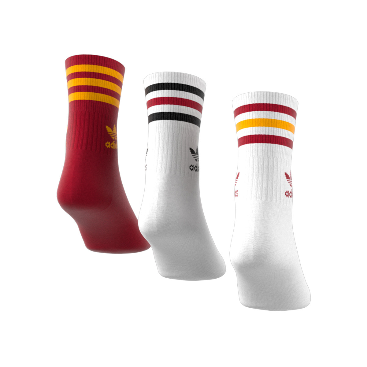 adidas Media Caña (Pack de 3) Nations White-Power Red - Fútbol