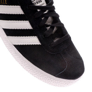 Zapatilla adidas Gazelle Niño Core Black-White-Gold Metallic - Fútbol  Emotion