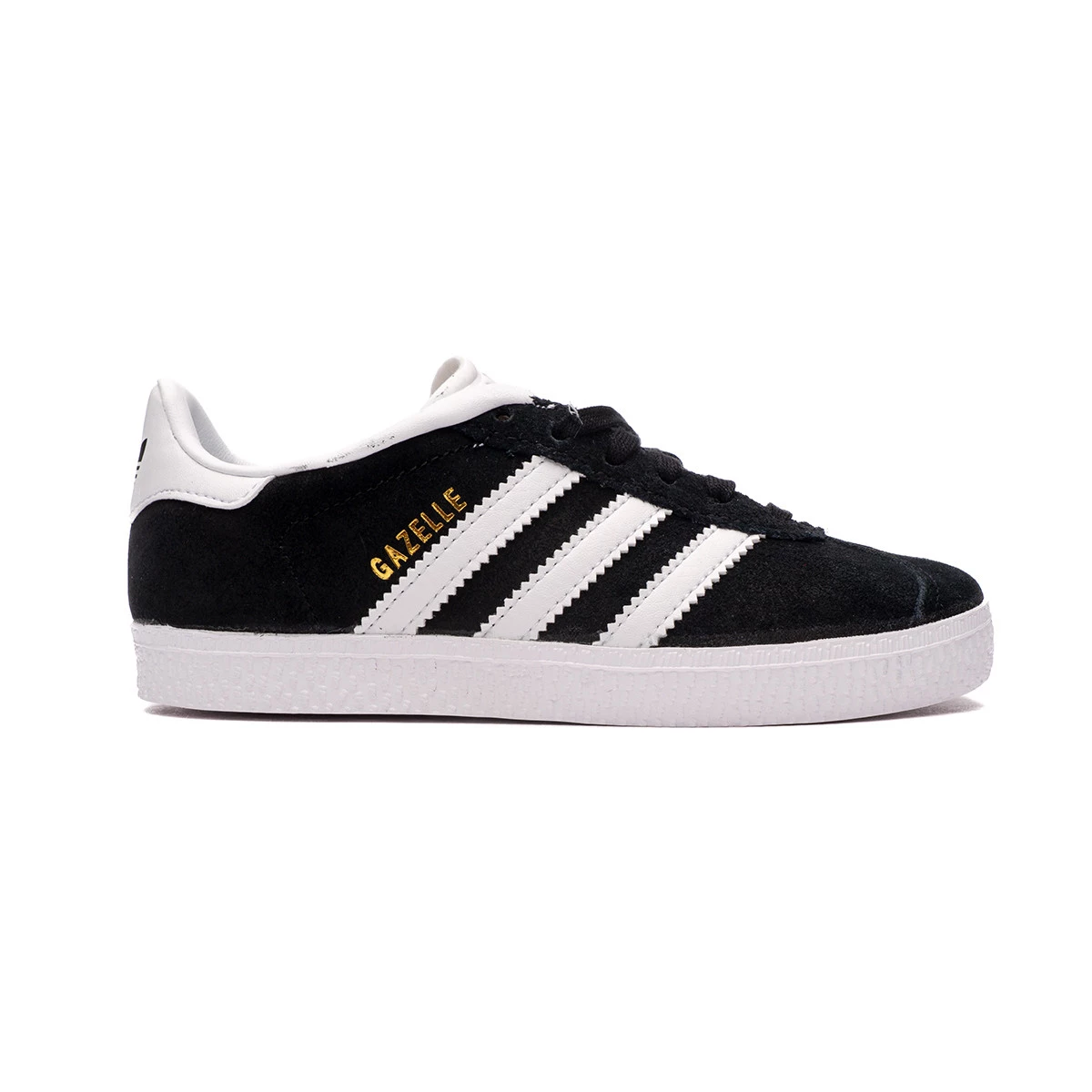 Zapatilla adidas Gazelle Cinta Adhesiva Infantil Core Black-White-White -  Fútbol Emotion