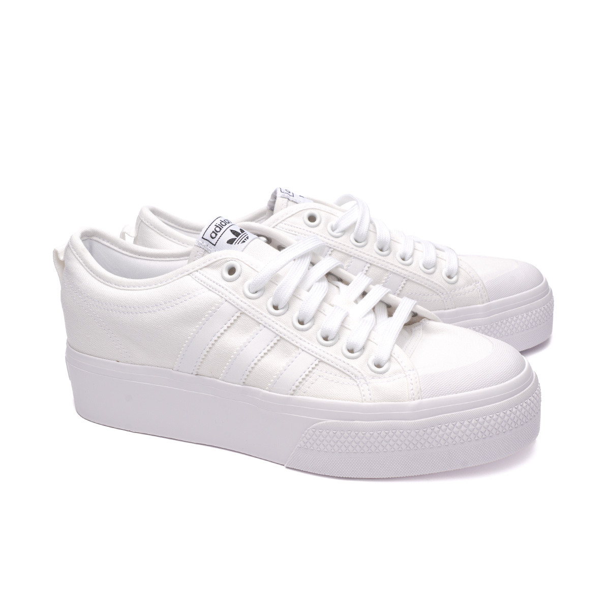 adidas white platform trainers