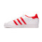 Zapatilla Superstar White-Vivid Red