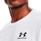 Camiseta UA Sportstyle Left Chest White-Black