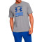 Camiseta UA GL Foundation Steel Light Heather-Versa Blue-American Blue