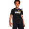 Camiseta Essentials + 2 Logo Niño Black-Tangarine