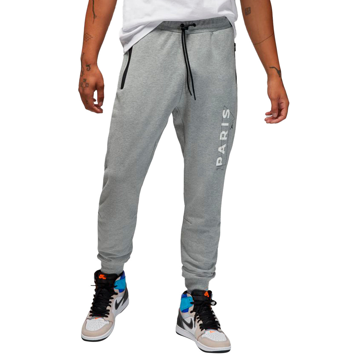 Pantalón largo Jordan PSG Fleece Dk Grey Fútbol Emotion