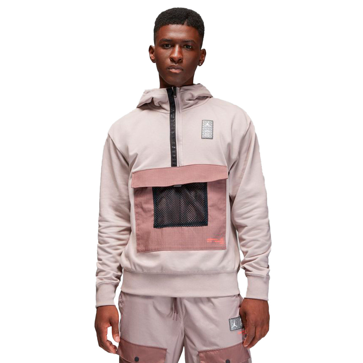 Sudadera Nike PSG Jordan Fanswear Fleece Pumice-Bright -