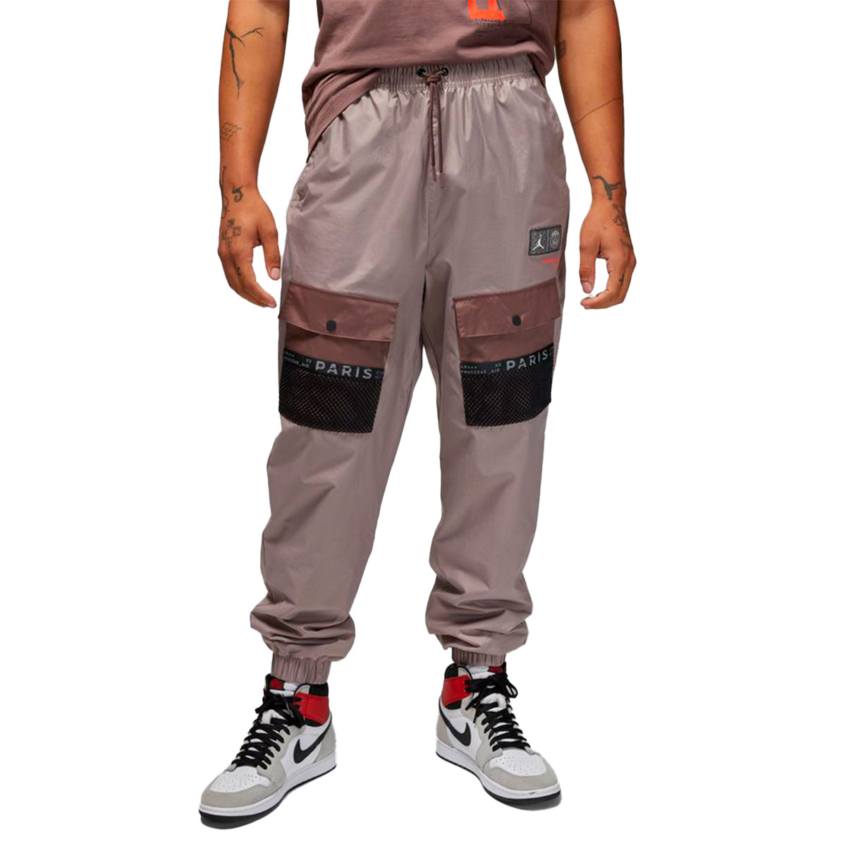 Pantalón largo Nike PSG Jordan Fanswear Black-Plum Eclipse - Fútbol