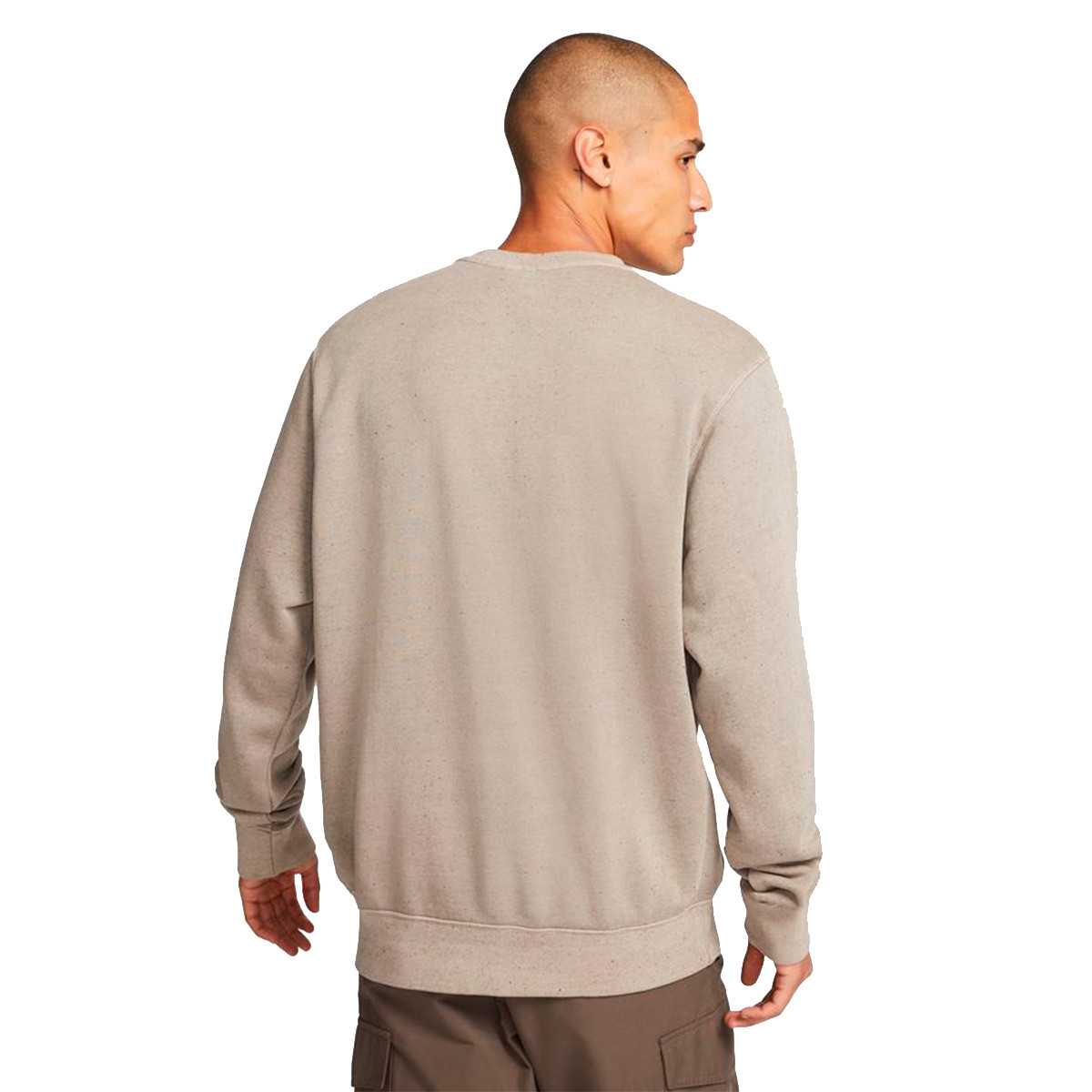 Sweatshirt Nike Club+ Crew Revival Olive Grey - Fútbol Emotion