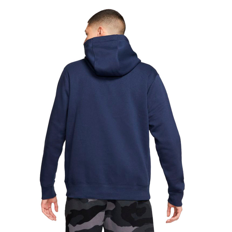 Sudadera Nike Sportswear Club Hoodie Midnight NavyWhite Fútbol Emotion