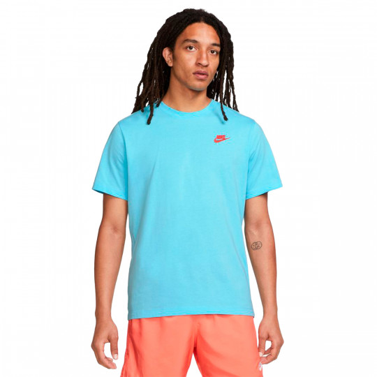 Camiseta Nike Sportswear Club Blue Chill-Light Crimson - Fútbol