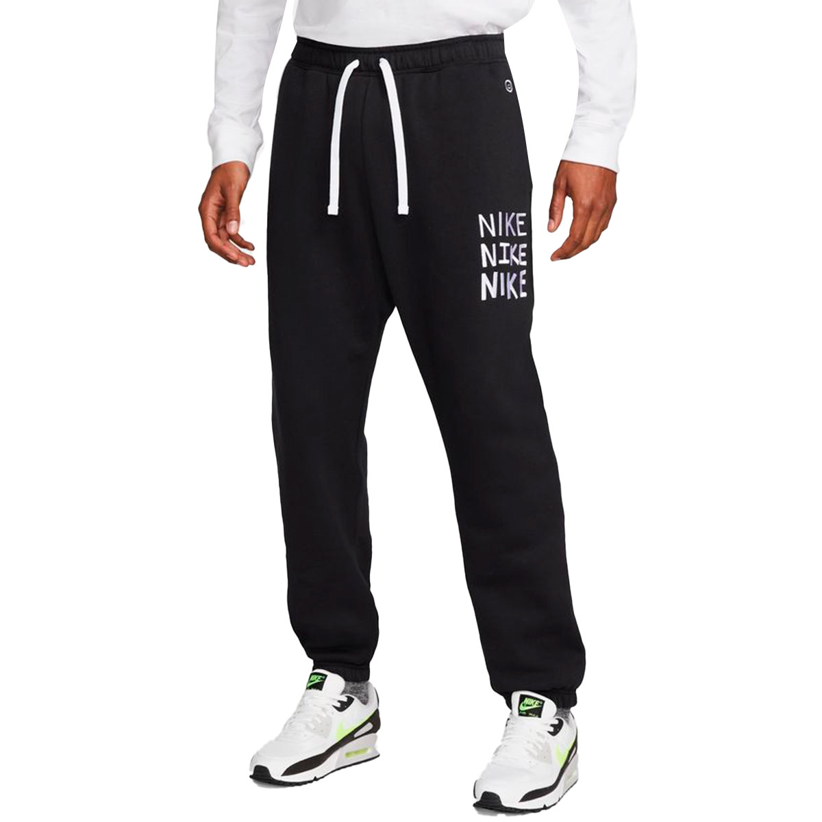 Maestro parrilla luz de sol Pantalón largo Nike Sportswear Have a Nike Black-White - Fútbol Emotion