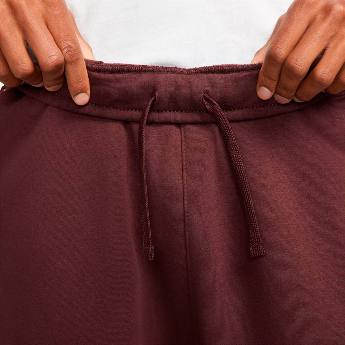 Calças Nike Sportswear Repeat Swoosh Fleece Cargo Burgundy Crush-White -  Fútbol Emotion