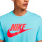 Camiseta Sportswear Icon Futura Blue Chill-Lt Crimson