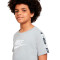 Camiseta Sportswear Repeat Niño Lt Smoke Grey-White