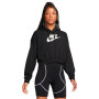 Femme Sportswear Club Fleece Graphic-Black-White