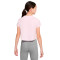 Camiseta Sportswear Crop Futura Niña Pink Foam