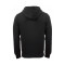 Chaqueta Fleece zip through small logo hoodie Black / white