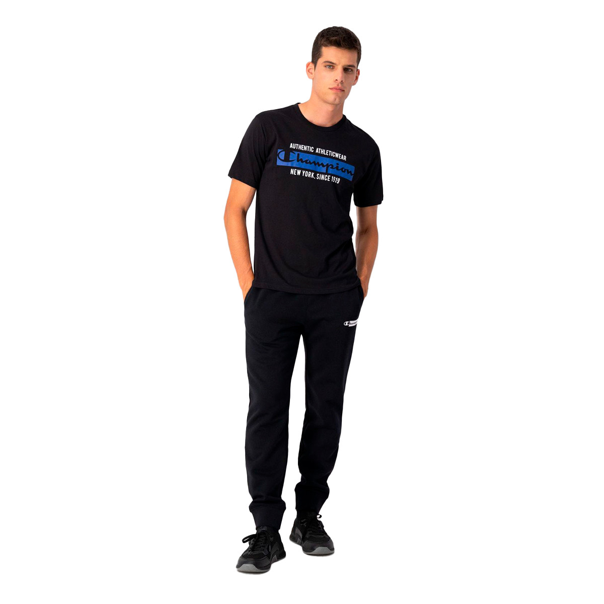 Jersey Champion Legacy Graphic Shop Authentic Black Fútbol Emotion