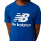 Camiseta Essentials Stacked Logo Blue