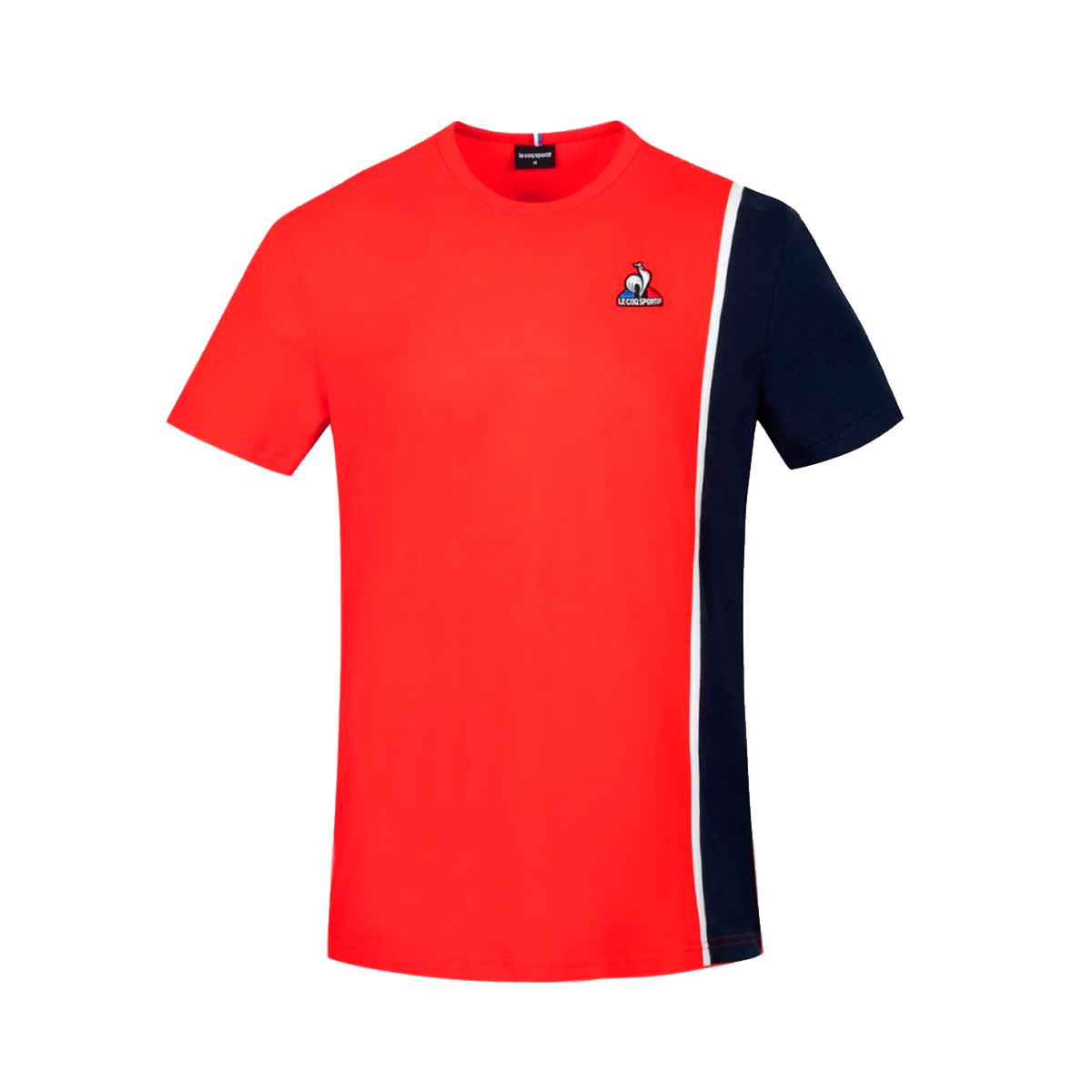 Camiseta Le coq sportif Saison 1 tech red Bleu nuit Opt white