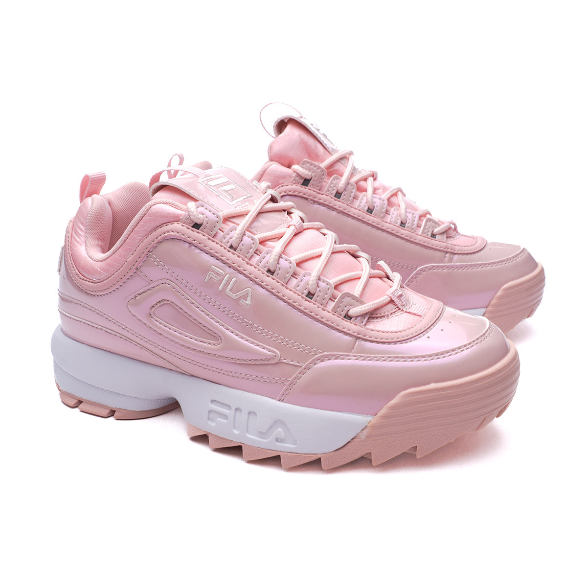 llegar Encantador Analista Zapatilla FILA Disruptor Silver Pink - Fútbol Emotion