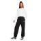 Pantalón largo Sportswear Club Fleece Oversize Mujer Black-White