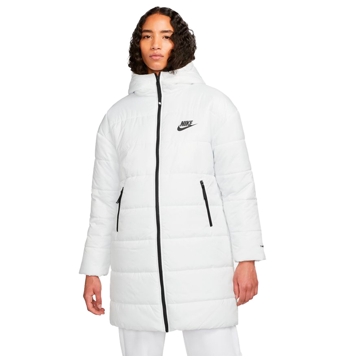 solidaridad Destreza Prestador Chaquetón Nike Sportswear Parka Mujer Summit White-Black - Fútbol Emotion