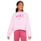 Sudadera Sportswear Fleece Niña Lt Arctic Pink