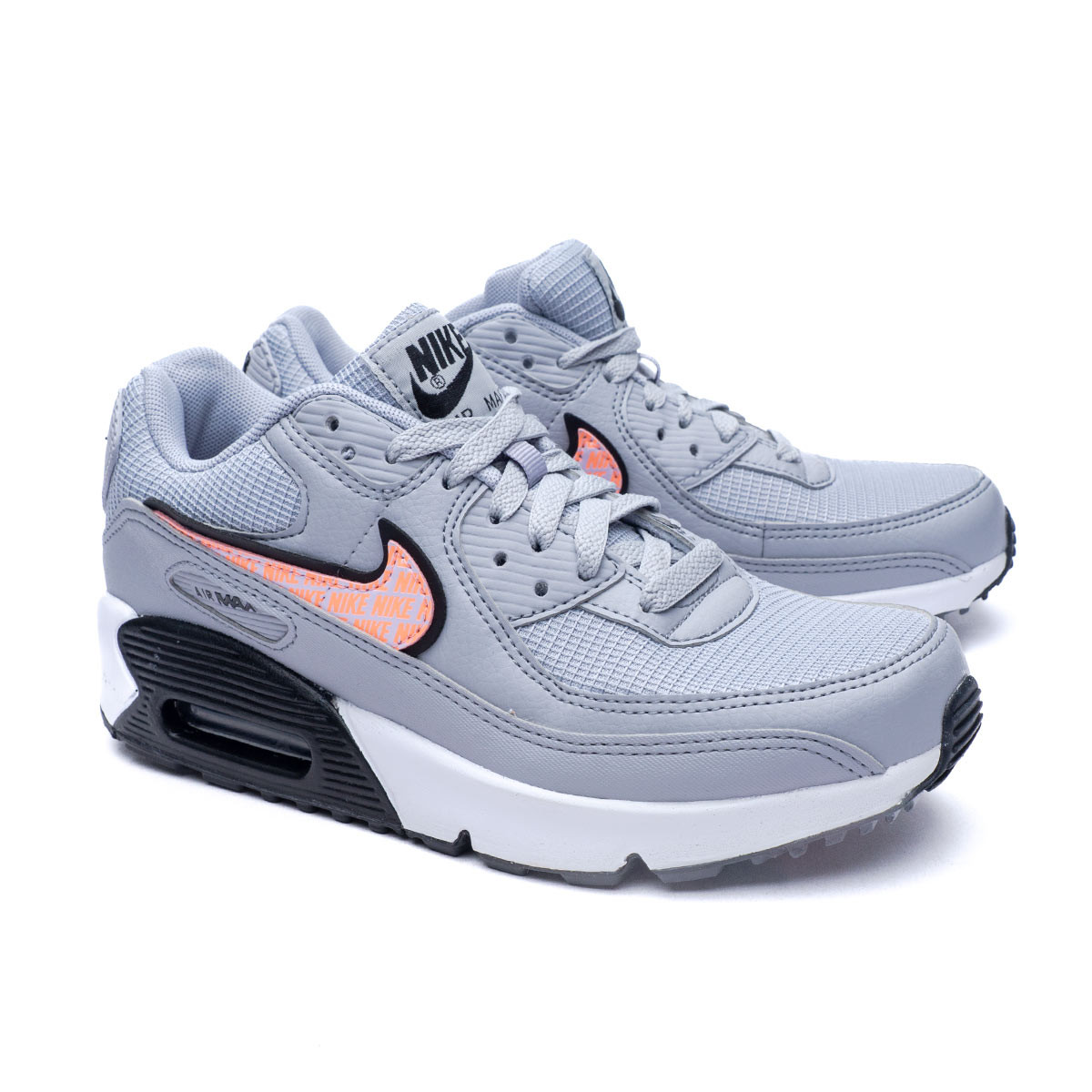 Zapatilla Nike Max 90 Next Nature Niño Wolf Grey-Sunset Glow -