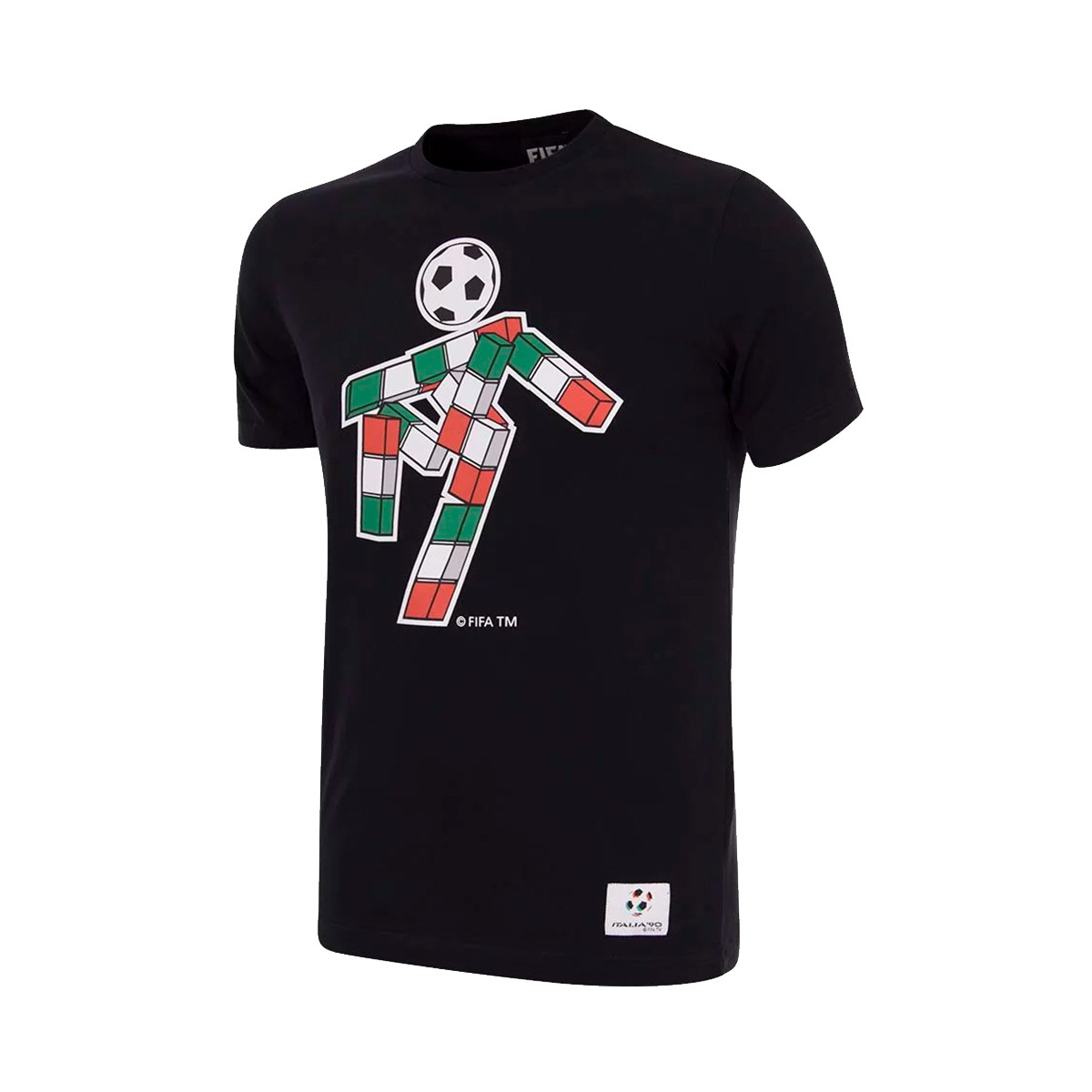 salchicha Obligar escena Camiseta COPA 1990 World Cup Black - Fútbol Emotion