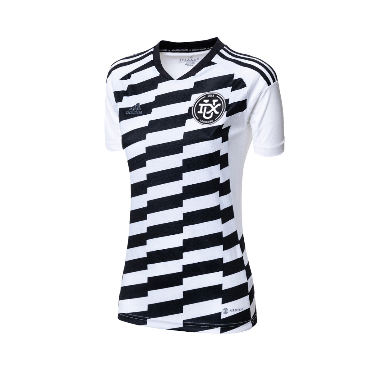 Camiseta adidas Logroño Segunda 2022-2023 Mujer White-Black - Fútbol