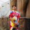 Karl Kani Serif Tie Dye Baseball Jersey