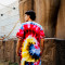 Camiseta Serif Tie Dye Baseball Multicolor