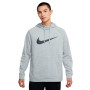 Dri-Fit Training Swoosh Hoodie-Ciemnoszary Wrzosowo-Czarny