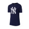 Camiseta Mid Essentials Crest New York Yankees Navy