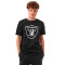 Camiseta Mid Essentials Crest Las Vegas Raiders Black
