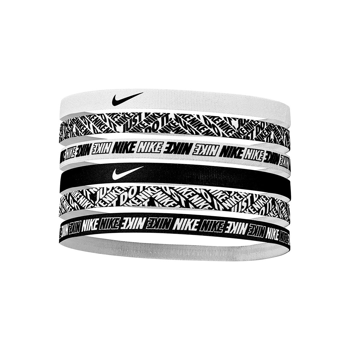reunirse Montón de Nutrición Cinta Nike de pelo Printed headbands (Pack 6 unidades) White - Fútbol  Emotion