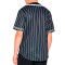 Camiseta Serif Pinstripe Baseball Black-White