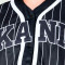 Camiseta Serif Pinstripe Baseball Black-White
