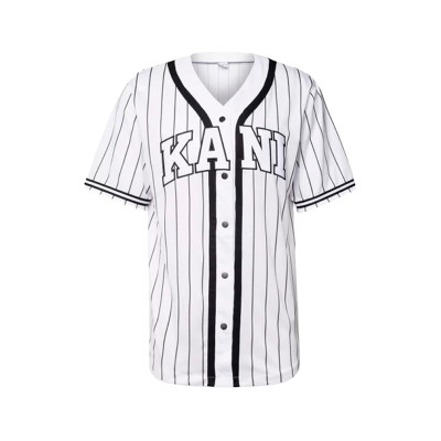 Serif Pinstripe Baseball Jersey