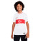 Camiseta Turquía Primera Equipación 2022-2023 Niño White-University Red
