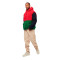 Sudadera Metal Signature Block Teddy Red-Green-Navy