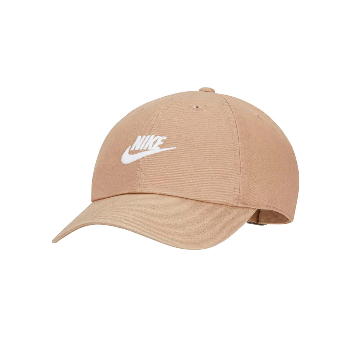 alondra Incorrecto polvo Gorra Nike Sportswear Heritage86 Futura Washed Khaki-White - Fútbol Emotion