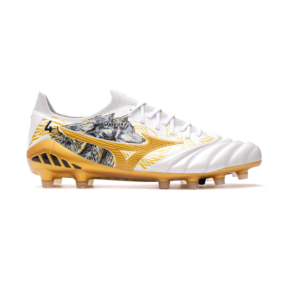 Scarpe Mizuno morelia neo b sr4 japan White/High Risk Red/Cool ...