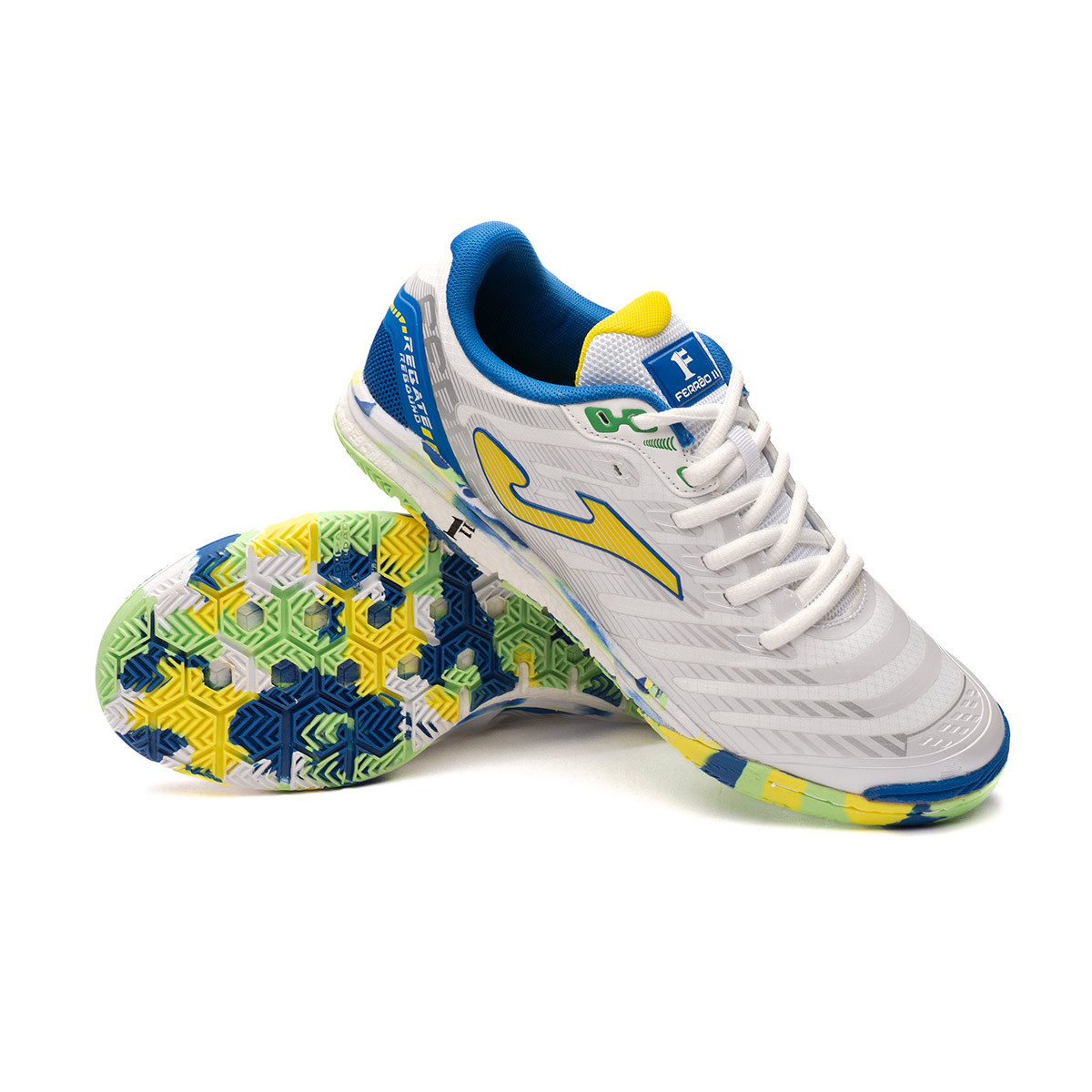 Tenis futsal Joma Regate Rebound Edición Especial Ferrao White 