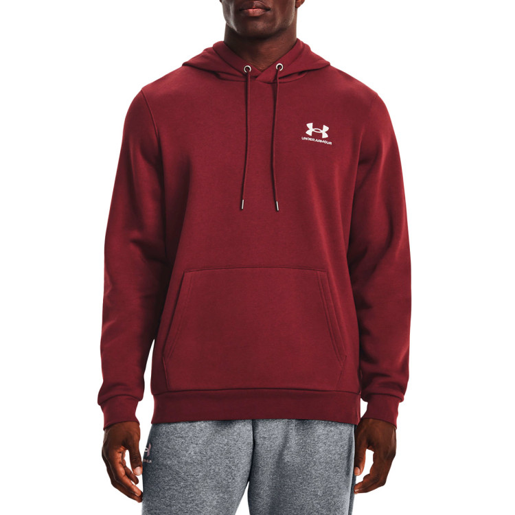 sudadera-under-armour-essential-fleece-hoodie-red-2