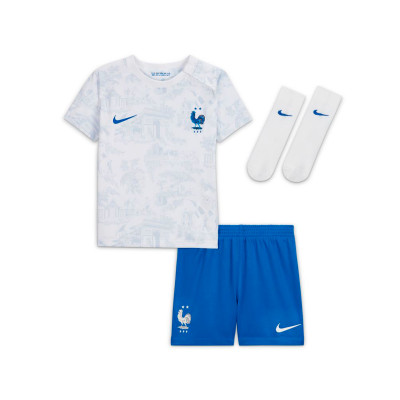 Baby Frankreich Zweites Kit  Fußballweltmeisterschaft Katar 2022 Kit